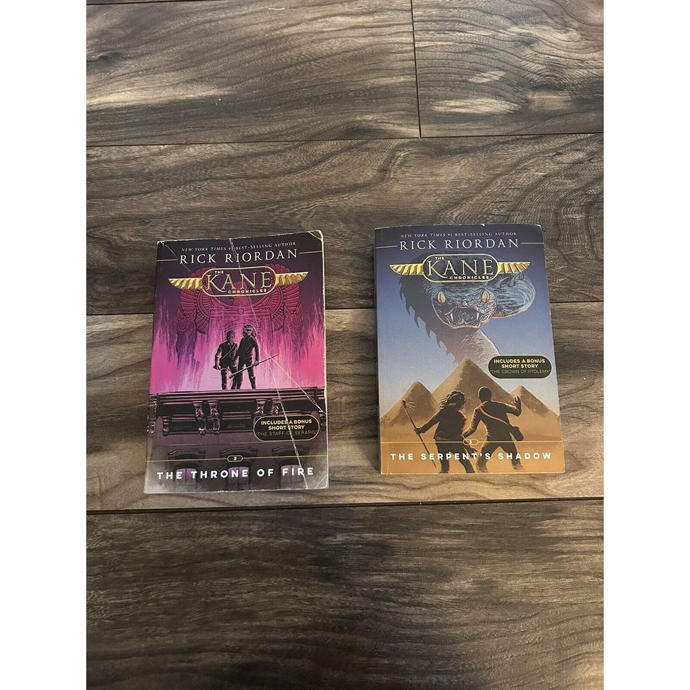 The Kane Chronicles 2 Books Collection By Rick Riordan-THE THRONE OF FIRE/Shadow